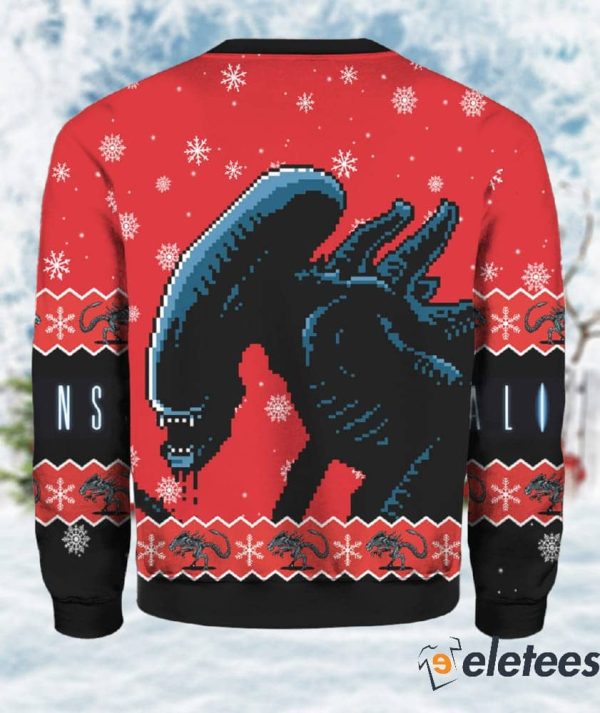 Alien Xenomorph Christmas Sweater