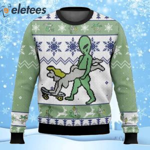 Aliens Funny Ugly Christmas Sweater