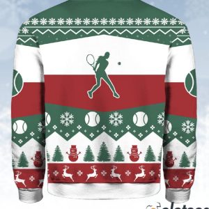 All I Want For Christmas Is More Time For Tennis Ugly Sweater 3
