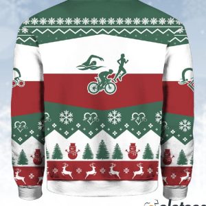 All I Want For Christmas Is More Time For Triathlon Christmas Ugly Sweater 3