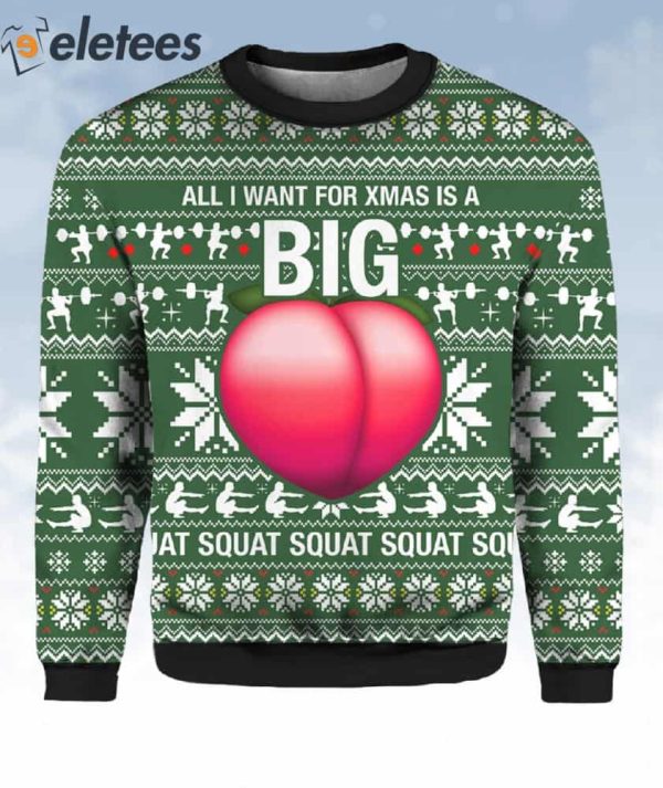All I Want For Xmas Is A Big Booty Ugly Christmas Sweater