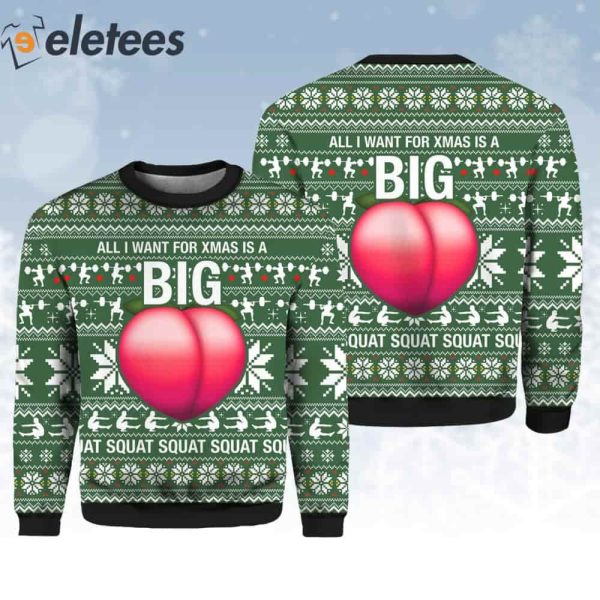 All I Want For Xmas Is A Big Booty Ugly Christmas Sweater