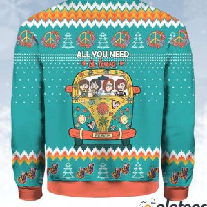 All You Need Is Love Hippie Peace Ugly Sweater 3