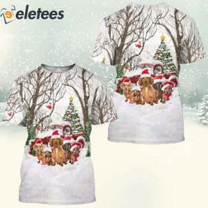 Amazing Dachshund Christmas 3D Shirt