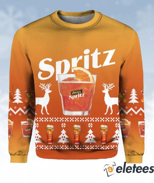 Aperol Spritz Ugly Christmas Sweater