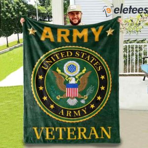 Army Veteran United States Army Blanket