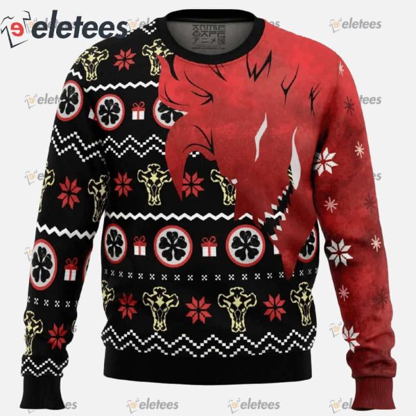 Asta Demon Black Clover Ugly Christmas Sweater