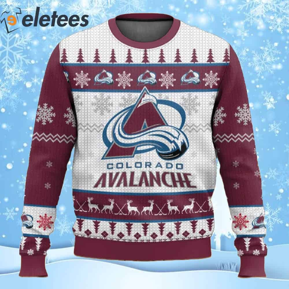 Colorado avalanche ugly sales christmas sweater