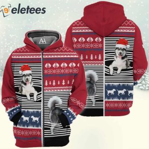 Awesome Husky Christmas 3D Full Print Shirt 4