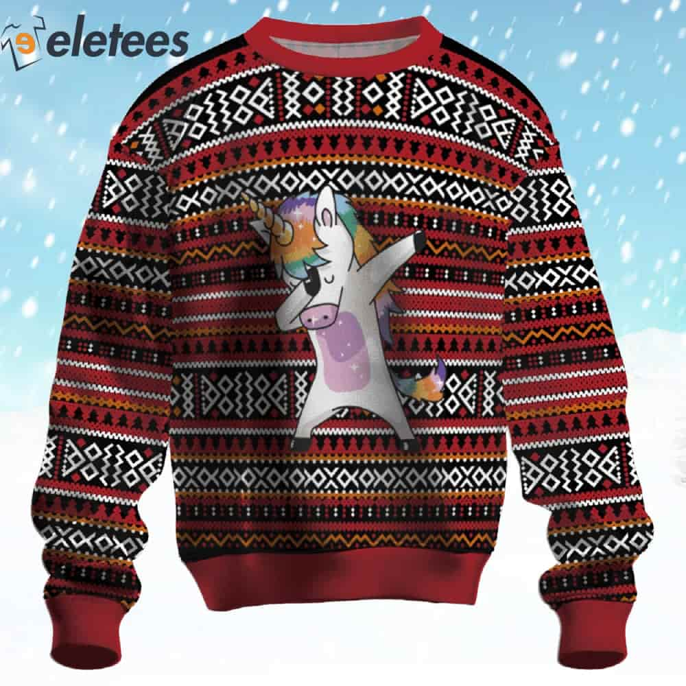 Christmas unicorn outlet sweater