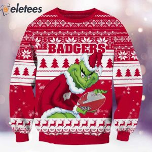 Badgers Grnch Christmas Ugly Sweater