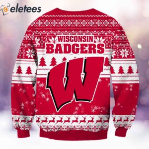 Badgers Grnch Christmas Ugly Sweater 3