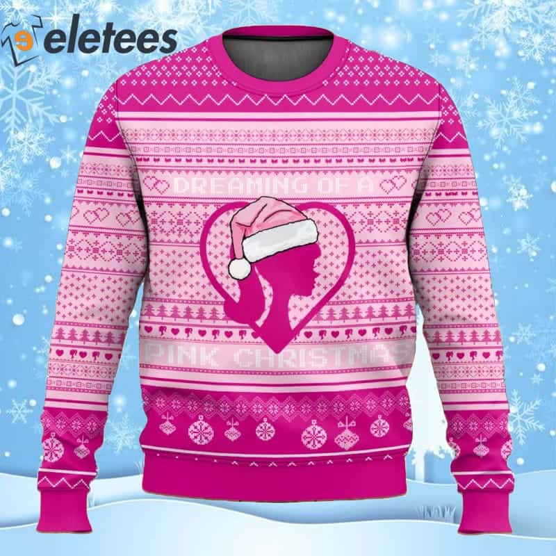 Barbie Dreaming Of A Pink Christmas Ugly Sweater