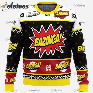 Bazinga The Big Bang Theory Ugly Christmas Sweater