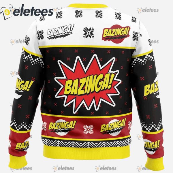 Bazinga The Big Bang Theory Ugly Christmas Sweater