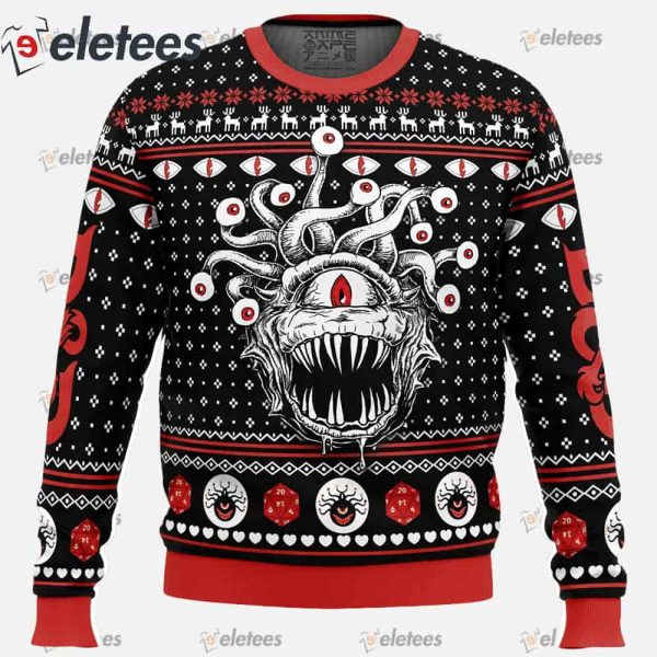 Beholder Dungeons and Dragons Ugly Christmas Sweater