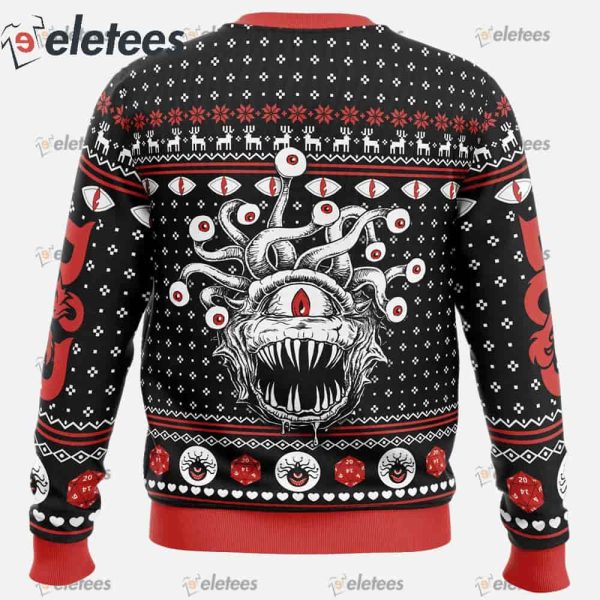 Beholder Dungeons and Dragons Ugly Christmas Sweater