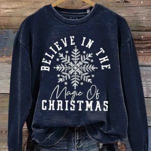 Believe In The Magic Christmas Casual Sweatshirt 2