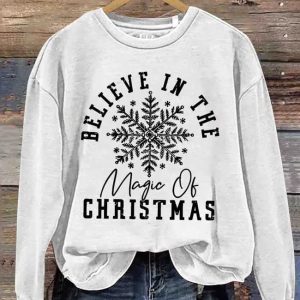Believe In The Magic Christmas Casual Sweatshirt 3