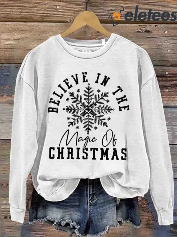 Believe In The Magic Christmas Casual Sweatshirt