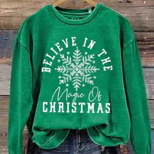 Believe In The Magic Christmas Casual Sweatshirt 4