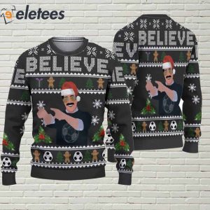 Believe Ted Lasso Ugly Christmas Sweater 2