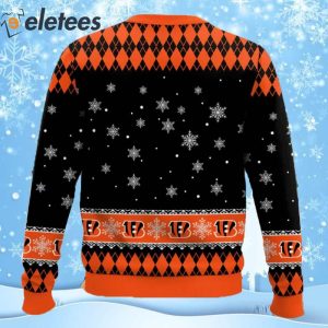 Bengals Football Merry Kissmyass Ugly Christmas Sweater 2