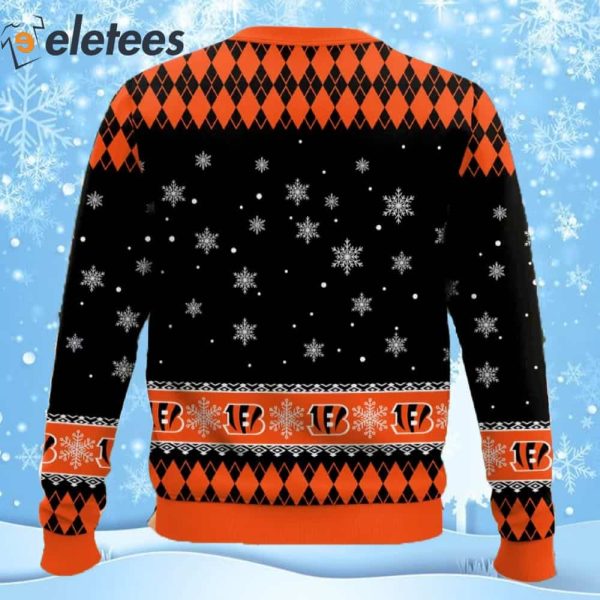 Bengals Football Merry Kissmyass Ugly Christmas Sweater