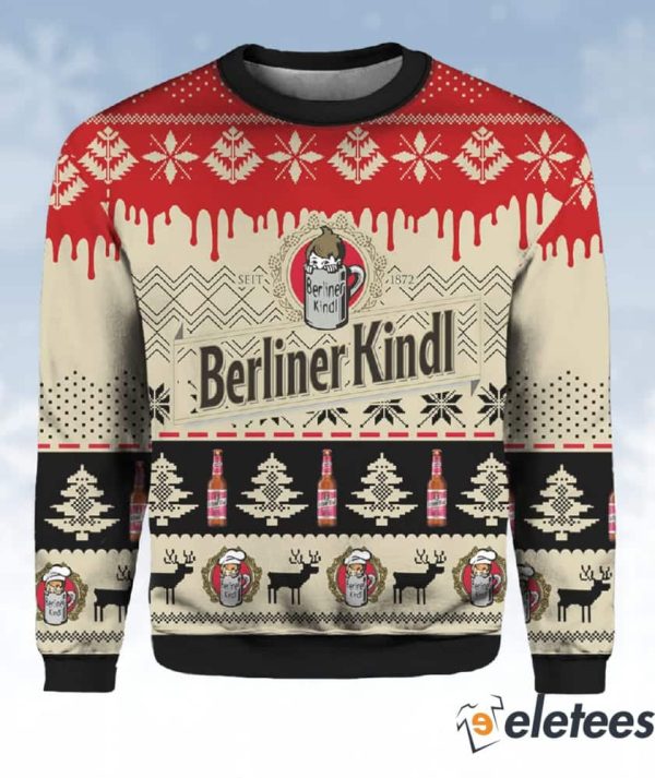 Berliner Kindl Beer Ugly Christmas Sweater