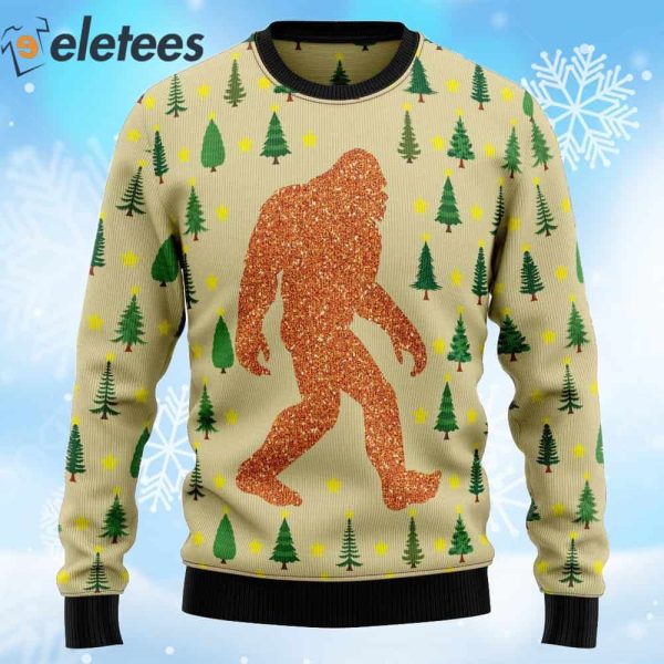 Bigfoot Sasquatch Christmas Ugly Sweater