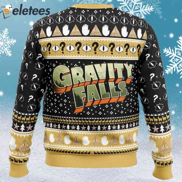 Bill Cipher Gravity Falls Christmas Ugly Sweater