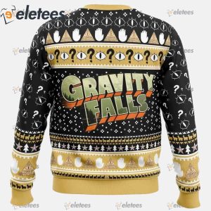 Bill Cipher Gravity Falls Ugly Christmas Sweater1