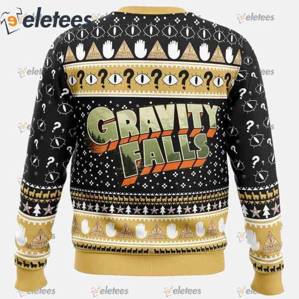 Bill Cipher Gravity Falls Ugly Christmas Sweater