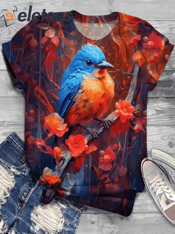 Bird Flower Shirt
