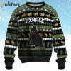 Black Cat Exhale Ugly Christmas Sweater