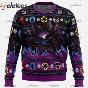 Black Lotus Magic the Gathering Ugly Christmas Sweater