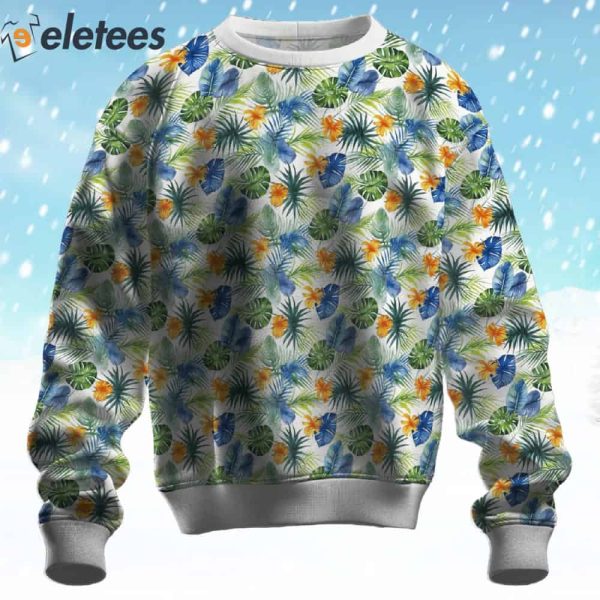 Blossoms & Palms Ensemble Ugly Christmas Sweater