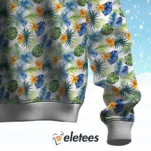 Blossoms Palms Ensemble Ugly Christmas Sweater 3