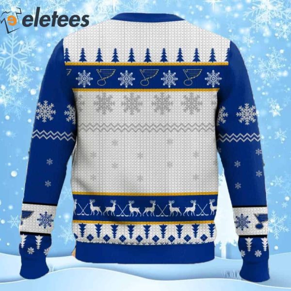 Blues Hockey Ugly Christmas Sweater