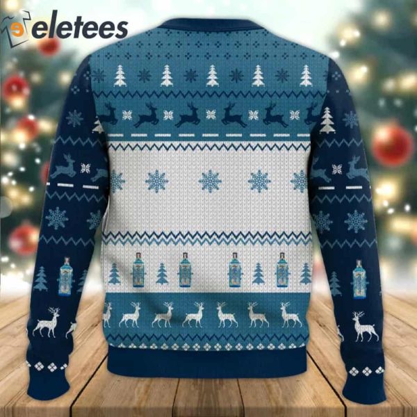 Bombay Sapphire Gin Ugly Christmas Sweater