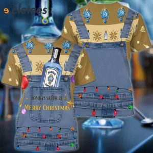 Bombay Sapphire Merry Christmas 3D Full Print Shirt