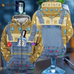 Bombay Sapphire Merry Christmas 3D Full Print Shirt 4