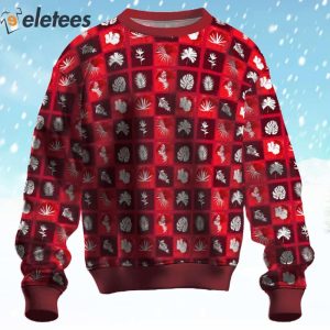 Botanical Elegance In Silhouette Ugly Christmas Sweater