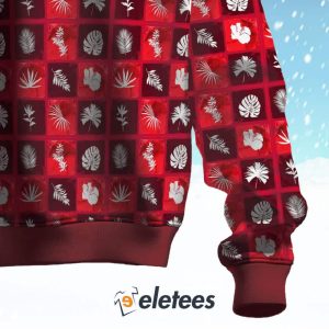 Botanical Elegance In Silhouette Ugly Christmas Sweater 3