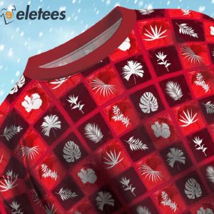 Botanical Elegance In Silhouette Ugly Christmas Sweater 4