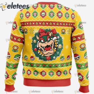 Bowser Super Mario Bros Ugly Christmas Sweater1