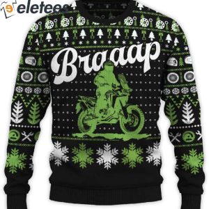 Braaap Africa Twin Adventure Sports Ugly Christmas Sweater