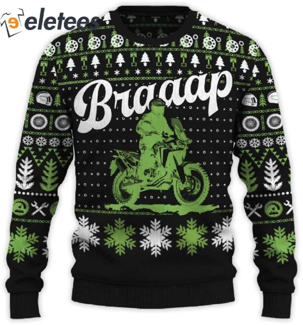 Braaap Africa Twin Adventure Sports Ugly Christmas Sweater