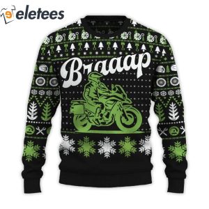 Braaap Dual Sport Adventure Ugly Christmas Sweater