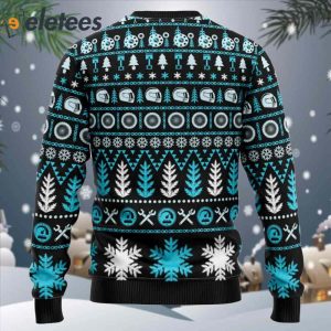 Braaap Moto Blue Version Ugly Christmas Sweater1